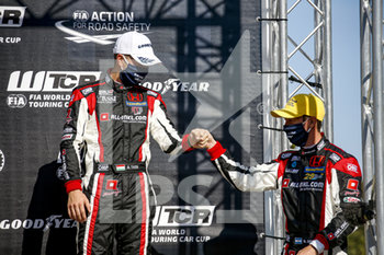 2020-09-11 - Girolami Nestor (arg), ALL-INKL.DE Munnich Motorsport, Honda Civic TCR, portrait,Tassi Attila (hun), ALL-INKL.DE Munnich Motorsport, Honda Civic TCR, portrait podium during the 2020 FIA WTCR Race of Belgium, 1st round of the 2020 FIA World Touring Car Cup, on the Circuit Zolder, from September 11 to 13, 2020 in Zolder, Belgium - Photo Paulo Maria / DPPI - FIA WORLD TOURING CAR CUP 2020 - BELGIO - GRAND TOURISM - MOTORS
