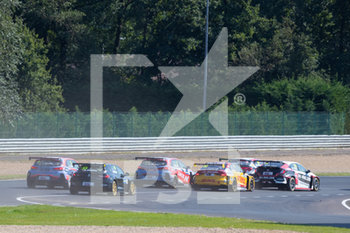 2020-09-11 - 33 O'Keeffe Daryl (aus), Vukovic Motorsport, Renault Megane RS, action , start of the race, depart, during the 2020 FIA WTCR Race of Belgium, 1st round of the 2020 FIA World Touring Car Cup, on the Circuit Zolder, from September 11 to 13, 2020 in Zolder, Belgium - Photo Fr - FIA WORLD TOURING CAR CUP 2020 - BELGIO - GRAND TOURISM - MOTORS