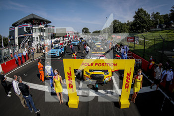 2020-09-11 - 17 Berthon Nathanael (fra), Comtoyou DHL Team Audi Sport, Audi LMS, action Pre grid Race 2 during the 2020 FIA WTCR Race of Belgium, 1st round of the 2020 FIA World Touring Car Cup, on the Circuit Zolder, from September 11 to 13, 2020 in Zolder, Belgium - Photo Paulo Maria / DPPI - FIA WORLD TOURING CAR CUP 2020 - BELGIO - GRAND TOURISM - MOTORS
