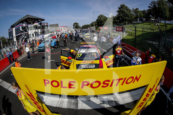2020-09-11 - 17 Berthon Nathanael (fra), Comtoyou DHL Team Audi Sport, Audi LMS, action Pre grid Race 2 during the 2020 FIA WTCR Race of Belgium, 1st round of the 2020 FIA World Touring Car Cup, on the Circuit Zolder, from September 11 to 13, 2020 in Zolder, Belgium - Photo Paulo Maria / DPPI - FIA WORLD TOURING CAR CUP 2020 - BELGIO - GRAND TOURISM - MOTORS