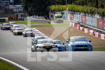 2020-09-11 - 16 Magnus Gilles (bel), Comtoyou Racing, Audi LMS, action, 68 Ehrlacher Yann (fra), Cyan Performance Lynk and Co, Lynk and Co 03 TCR, action Race 2 during the 2020 FIA WTCR Race of Belgium, 1st round of the 2020 FIA World Touring Car Cup, on the Circuit Zolder, from September 11 to 13, 2020 in Zolder, Belgium - Photo Paulo Maria / DPPI - FIA WORLD TOURING CAR CUP 2020 - BELGIO - GRAND TOURISM - MOTORS