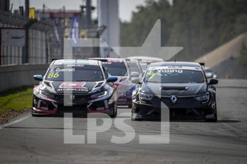 2020-09-11 - 07 Young Jack (gbr), Vukovic Motorsport, Renault Megane RS, action 86 Guerrieri Esteban (arg), ALL-INKL.DE Munnich Motorsport, Honda Civic TCR, action Race 2 during the 2020 FIA WTCR Race of Belgium, 1st round of the 2020 FIA World Touring Car Cup, on the Circuit Zolder, from September 11 to 13, 2020 in Zolder, Belgium - Photo Paulo Maria / DPPI - FIA WORLD TOURING CAR CUP 2020 - BELGIO - GRAND TOURISM - MOTORS