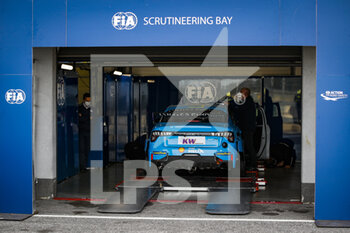 2020-10-10 - FIA Scrutineering during the 2020 FIA WTCR Race of Slovakia, 3rd round of the 2020 FIA World Touring Car Cup, on the Automotodrom Slovakia Ring, from October 9 to 11, 2020 in Orechova Poton, Slovakia - Photo Florent Gooden / DPPI - 2020 FIA WTCR RACE OF SLOVAKIA, 3RD ROUND OF THE WORLD TOURING CAR CUP - GRAND TOURISM - MOTORS