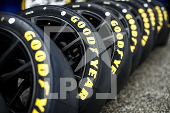 2020-10-16 - Good year tyre, pneu, during the 2020 FIA WTCR Race of Hungary, 4th round of the 2020 FIA World Touring Car Cup, on the Hungaroring, from October 16 to 18, 2020 in Mogyor.d, near Budapest, Hungary - Photo Xavi Bonilla / DPPI - 2020 FIA WTCR RACE OF HUNGARY, 4TH ROUND OF THE 2020 FIA WORLD TOURING CAR CUP - GRAND TOURISM - MOTORS