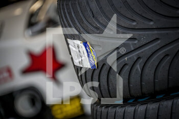 2020-10-17 - Pneus, rain tyres during the 2020 FIA WTCR Race of Hungary, 4th round of the 2020 FIA World Touring Car Cup, on the Hungaroring, from October 16 to 18, 2020 in Mogyor.d, Budapest, Hungary - Photo Paulo Maria / DPPI - 2020 WTCR RACE OF HUNGARY, 4TH ROUND OF THE 2020 FIA WORLD TOURING CAR CUP - SATURDAY - GRAND TOURISM - MOTORS