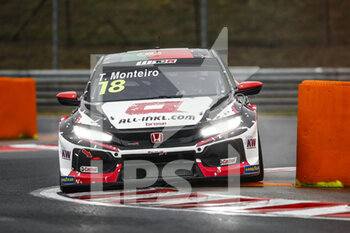 2020-10-17 - 18 MONTEIRO Tiago (prt), ALL-INKL.DE Munnich Motorsport, Honda Civic TCR, action during the 2020 FIA WTCR Race of Hungary, 4th round of the 2020 FIA World Touring Car Cup, on the Hungaroring, from October 16 to 18, 2020 in Mogyor.d, near Budapest, Hungary - Photo Xavi Bonilla / DPPI - 2020 WTCR RACE OF HUNGARY, 4TH ROUND OF THE 2020 FIA WORLD TOURING CAR CUP - SATURDAY - GRAND TOURISM - MOTORS