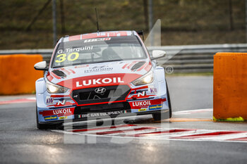 2020-10-17 - 30 TARQUINI Gabriele (ita), BRC Hyundai N LUKOIL Squadra Corse, Hyundai i30 N TCR, action during the 2020 FIA WTCR Race of Hungary, 4th round of the 2020 FIA World Touring Car Cup, on the Hungaroring, from October 16 to 18, 2020 in Mogyor.d, near Budapest, Hungary - Photo Xavi Bonilla / DPPI - 2020 WTCR RACE OF HUNGARY, 4TH ROUND OF THE 2020 FIA WORLD TOURING CAR CUP - SATURDAY - GRAND TOURISM - MOTORS