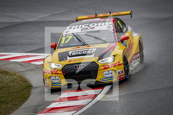 2020-10-17 - 17 BERTHON Nathanael (fra), Comtoyou DHL Team Audi Sport, Audi LMS, action during the 2020 FIA WTCR Race of Hungary, 4th round of the 2020 FIA World Touring Car Cup, on the Hungaroring, from October 16 to 18, 2020 in Mogyor.d, Budapest, Hungary - Photo Paulo Maria / DPPI - 2020 WTCR RACE OF HUNGARY, 4TH ROUND OF THE 2020 FIA WORLD TOURING CAR CUP - SATURDAY - GRAND TOURISM - MOTORS