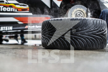 2020-10-17 - Goodyear tyre, pneu, during the 2020 FIA WTCR Race of Hungary, 4th round of the 2020 FIA World Touring Car Cup, on the Hungaroring, from October 16 to 18, 2020 in Mogyor.d, near Budapest, Hungary - Photo Xavi Bonilla / DPPI - 2020 WTCR RACE OF HUNGARY, 4TH ROUND OF THE 2020 FIA WORLD TOURING CAR CUP - SATURDAY - GRAND TOURISM - MOTORS