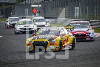 2020-10-18 - 17 BERTHON Nathanael (fra), Comtoyou DHL Team Audi Sport, Audi LMS, action RACE 2 during the 2020 FIA WTCR Race of Hungary, 4th round of the 2020 FIA World Touring Car Cup, on the Hungaroring, from October 16 to 18, 2020 in Mogyor.d, Budapest, Hungary - Photo Paulo Maria / DPPI - 2020 FIA WTCR RACE OF HUNGARY, 4TH ROUND OF THE 2020 WORLD TOURING CAR CUP - SUNDAY - GRAND TOURISM - MOTORS