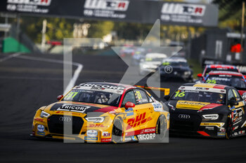 2020-10-18 - 31 CORONEL Tom (ned), Comtoyou DHL Team Audi Sport, Audi LMS, action during the 2020 FIA WTCR Race of Hungary, 4th round of the 2020 FIA World Touring Car Cup, on the Hungaroring, from October 16 to 18, 2020 in Mogyor.d, near Budapest, Hungary - Photo Xavi Bonilla / DPPI - 2020 FIA WTCR RACE OF HUNGARY, 4TH ROUND OF THE 2020 WORLD TOURING CAR CUP - SUNDAY - GRAND TOURISM - MOTORS