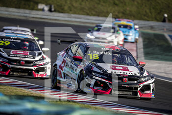 2020-10-18 - 18 MONTEIRO Tiago (prt), ALL-INKL.DE Munnich Motorsport, Honda Civic TCR, action RACE 3 during the 2020 FIA WTCR Race of Hungary, 4th round of the 2020 FIA World Touring Car Cup, on the Hungaroring, from October 16 to 18, 2020 in Mogyor.d, Budapest, Hungary - Photo Paulo Maria / DPPI - 2020 FIA WTCR RACE OF HUNGARY, 4TH ROUND OF THE 2020 WORLD TOURING CAR CUP - SUNDAY - GRAND TOURISM - MOTORS