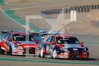 2020-11-01 - 08 Engstler Luca (deu), Engstler Hyundai N Liqui Moly Racing Team, Hyundai i30 N TCR, action, during the 2020 FIA WTCR Race of Spain, 5th round of the 2020 FIA World Touring Car Cup, on the Ciudad del Motor de Arag.n, from October 30 to November 1, 2020 in Alca.iz, Aragon, Spain - Photo Fr.d.ric Le Floc...h / DPPI - 2020 FIA WTCR RACE OF SPAIN, 5TH ROUND OF THE WORLD TOURING CAR CUP - GRAND TOURISM - MOTORS
