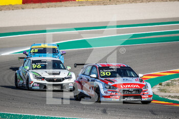 2020-11-01 - 30 Tarquini Gabriele (ita), BRC Hyundai N LUKOIL Squadra Corse, Hyundai i30 N TCR, action during the 2020 FIA WTCR Race of Spain, 5th round of the 2020 FIA World Touring Car Cup, on the Ciudad del Motor de Arag - 2020 FIA WTCR RACE OF SPAIN, 5TH ROUND OF THE WORLD TOURING CAR CUP - GRAND TOURISM - MOTORS