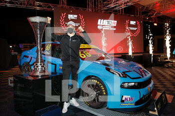 2020-11-15 - Ehrlacher Yann (fra), Cyan Performance Lynk and Co, Lynk and Co 03 TCR, portrait prize giving ceremony , during the 2020 FIA WTCR Race of Aragon, 6th round of the 2020 FIA World Touring Car Cup, on the Ciudad del Motor de Aragón, from November 14 to 15, 2020 in Alcañiz, Aragon, Spain - Photo Frédéric Le Flocâh / DPPI - 2020 FIA WTCR RACE OF ARAGON, 6TH ROUND OF THE WORLD TOURING CAR CUP - GRAND TOURISM - MOTORS