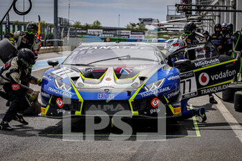 2021-05-09 - 77 Ramos Miguel (prt), Chaves Henrique (prt), Barwell Motorsport, Lamborghini Huracan GT3 Evo, action during the 2nd round of the 2021 Fanatec GT World Challenge Europe Powered by AWS, from May 6 to 9, 2021 on the Circuit de Nevers Magny-Cours, Magny-Cours, France - Photo Paulo Maria / DPPI - 2021 FANATEC GT WORLD CHALLENGE EUROPE POWERED BY AWS - GRAND TOURISM - MOTORS