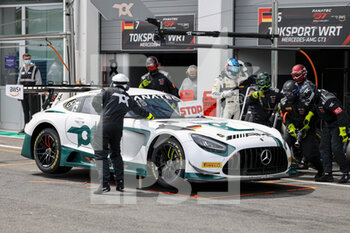 2021-05-09 - 06 Engel Maro (ger), Stolz Luca (ger), TokSport, Mercedes-AMG GT3, action, pit stop during the 2nd round of the 2021 Fanatec GT World Challenge Europe Powered by AWS, from May 6 to 9, 2021 on the Circuit de Nevers Magny-Cours, Magny-Cours, France - Photo François Flamand / DPPI - 2021 FANATEC GT WORLD CHALLENGE EUROPE POWERED BY AWS - GRAND TOURISM - MOTORS
