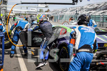 2021-05-09 - 163 Costa Albert (esp), Siedler Norbert (aut), Emil Frey Fracing, Lamborghini Huracan GT3 Evo, action, pit stop during the 2nd round of the 2021 Fanatec GT World Challenge Europe Powered by AWS, from May 6 to 9, 2021 on the Circuit de Nevers Magny-Cours, Magny-Cours, France - Photo François Flamand / DPPI - 2021 FANATEC GT WORLD CHALLENGE EUROPE POWERED BY AWS - GRAND TOURISM - MOTORS