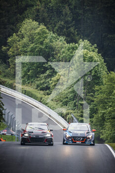 2021-06-02 - 22 Vervisch Frederic (bel), Comtoyou Team Audi Sport, Audi RS 3 LMS TCR (2021), action, 26 Backman Jessica (swe), Target Competition, Hyundai Elantra N TCR, action, during the 2021 FIA WTCR Race of Germany, 1st round of the 2021 FIA World Touring Car Cup, on the Nurburgring Nordschleife, from June 3 to 6, 2021 in Nordschleife, Germany - Photo Frédéric Le Floc?h / DPPI - 2021 FIA WTCR RACE OF GERMANY, 1ST ROUND OF THE 2021 FIA WORLD TOURING CAR CUP - GRAND TOURISM - MOTORS