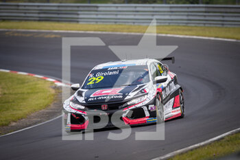 2021-06-04 - 29 Girolami Nestor (arg), ALL-INKL.COM Munnich Motorsport, Honda Civic Type R TCR (FK8), action during the 2021 FIA WTCR Race of Germany, 1st round of the 2021 FIA World Touring Car Cup, on the Nurburgring Nordschleife, from June 3 to 6, 2021 in Nurburg, Germany - Photo Alexandre Guillaumot / DPPI - 2021 FIA WTCR RACE OF GERMANY, 1ST ROUND OF THE 2021 FIA WORLD TOURING CAR CUP - GRAND TOURISM - MOTORS
