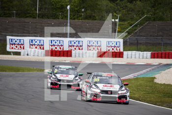 2021-06-04 - 18 Monteiro Tiago (por), ALL-INKL.DE Munnich Motorsport, Honda Civic Type R TCR (FK8), action during the 2021 FIA WTCR Race of Germany, 1st round of the 2021 FIA World Touring Car Cup, on the Nurburgring Nordschleife, from June 3 to 6, 2021 in Nordschleife, Germany - Photo Frédéric Le Floc'h / DPPI - 2021 FIA WTCR RACE OF GERMANY, 1ST ROUND OF THE 2021 FIA WORLD TOURING CAR CUP - GRAND TOURISM - MOTORS