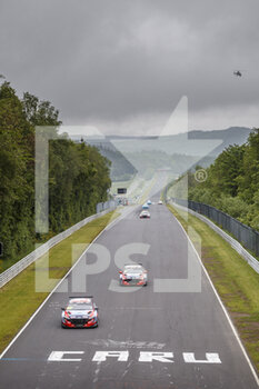 05/06/2021 - 69 Vernay Jean-Karl (fra), Engstler Hyundai N Liqui Moly Racing Team, Hyundai Elantra N TCR, action, 08 Engstler Luca (ger), Engstler Hyundai N Liqui Moly Racing Team, Hyundai Elantra N TCR, action during the 2021 FIA WTCR Race of Germany, 1st round of the 2021 FIA World Touring Car Cup, on the Nurburgring Nordschleife, from June 3 to 6, 2021 in Nordschleife, Germany - Photo Frédéric Le Floc'h / DPPI - 2021 FIA WTCR RACE OF GERMANY, 1ST ROUND OF THE 2021 FIA WORLD TOURING CAR CUP - TURISMO E GRAN TURISMO - MOTORI