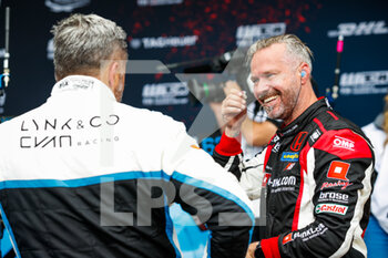 05/06/2021 - Monteiro Tiago (por), ALL-INKL.DE Munnich Motorsport, Honda Civic Type R TCR (FK8), portrait celebrating victory during the 2021 FIA WTCR Race of Germany, 1st round of the 2021 FIA World Touring Car Cup, on the Nurburgring Nordschleife, from June 3 to 6, 2021 in Nurburg, Germany - Photo Florent Gooden / DPPI - 2021 FIA WTCR RACE OF GERMANY, 1ST ROUND OF THE 2021 FIA WORLD TOURING CAR CUP - TURISMO E GRAN TURISMO - MOTORI