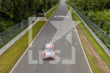 05/06/2021 - 08 Engstler Luca (ger), Engstler Hyundai N Liqui Moly Racing Team, Hyundai Elantra N TCR, action during the 2021 FIA WTCR Race of Germany, 1st round of the 2021 FIA World Touring Car Cup, on the Nurburgring Nordschleife, from June 3 to 6, 2021 in Nordschleife, Germany - Photo Frédéric Le Floc'h / DPPI - 2021 FIA WTCR RACE OF GERMANY, 1ST ROUND OF THE 2021 FIA WORLD TOURING CAR CUP - TURISMO E GRAN TURISMO - MOTORI