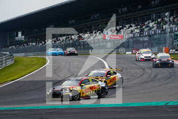 05/06/2021 - 17 Berthon Nathanaël (fra), Comtoyou DHL Team Audi Sport, Audi RS 3 LMS TCR (2021), 32 Coronel Tom (ndl), Comtoyou DHL Team Audi Sport, Audi RS 3 LMS TCR (2021), action during the 2021 FIA WTCR Race of Germany, 1st round of the 2021 FIA World Touring Car Cup, on the Nurburgring Nordschleife, from June 3 to 6, 2021 in Nurburg, Germany - Photo Florent Gooden / DPPI - 2021 FIA WTCR RACE OF GERMANY, 1ST ROUND OF THE 2021 FIA WORLD TOURING CAR CUP - TURISMO E GRAN TURISMO - MOTORI