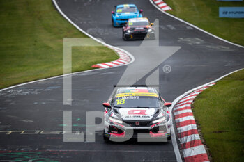 05/06/2021 - 18 Monteiro Tiago (por), ALL-INKL.DE Munnich Motorsport, Honda Civic Type R TCR (FK8), action during the 2021 FIA WTCR Race of Germany, 1st round of the 2021 FIA World Touring Car Cup, on the Nurburgring Nordschleife, from June 3 to 6, 2021 in Nurburg, Germany - Photo Alexandre Guillaumot / DPPI - 2021 FIA WTCR RACE OF GERMANY, 1ST ROUND OF THE 2021 FIA WORLD TOURING CAR CUP - TURISMO E GRAN TURISMO - MOTORI