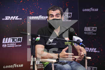 2021-06-25 - Gene Jordi (esp), Zengo Motorsport Drivers' Academy, Cupa Leon Competicion TCR, portrait press conference during the 2021 FIA WTCR Race of Portugal, 2nd round of the 2021 FIA World Touring Car Cup, on the Circuito do Estoril, from June 26th to 27th, 2021 in Estoril, Portugal - Photo Paulo Maria / DPPI - 2021 FIA WTCR RACE OF PORTUGAL, 2ND ROUND OF THE 2021 FIA WORLD TOURING CAR CUP - GRAND TOURISM - MOTORS