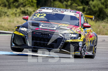 2021-06-26 - 32 Coronel Tom (ndl), Comtoyou DHL Team Audi Sport, Audi RS 3 LMS TCR (2021), action during the 2021 FIA WTCR Race of Portugal, 2nd round of the 2021 FIA World Touring Car Cup, on the Circuito do Estoril, from June 26th to 27th, 2021 in Estoril, Portugal - Photo Paulo Maria / DPPI - 2021 FIA WTCR RACE OF PORTUGAL, 2ND ROUND OF THE 2021 FIA WORLD TOURING CAR CUP - GRAND TOURISM - MOTORS