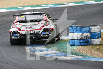 27/06/2021 - 18 Monteiro Tiago (por), ALL-INKL.DE Munnich Motorsport, Honda Civic Type R TCR (FK8), action during the 2021 FIA WTCR Race of Portugal, 2nd round of the 2021 FIA World Touring Car Cup, on the Circuito do Estoril, from June 26 to 27, 2021 in Estoril, Portugal - Photo Xavi Bonilla / DPPI - 2021 FIA WTCR RACE OF PORTUGAL, 2ND ROUND OF THE 2021 FIA WORLD TOURING CAR CUP - TURISMO E GRAN TURISMO - MOTORI