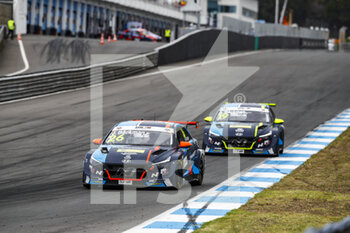 27/06/2021 - 26 Backman Jessica (swe), Target Competition, Hyundai Elantra N TCR, action 19 Backman Andreas (swe), Target Competition, Hyundai Elantra N TCR, action during the 2021 FIA WTCR Race of Portugal, 2nd round of the 2021 FIA World Touring Car Cup, on the Circuito do Estoril, from June 26 to 27, 2021 in Estoril, Portugal - Photo Xavi Bonilla / DPPI - 2021 FIA WTCR RACE OF PORTUGAL, 2ND ROUND OF THE 2021 FIA WORLD TOURING CAR CUP - TURISMO E GRAN TURISMO - MOTORI