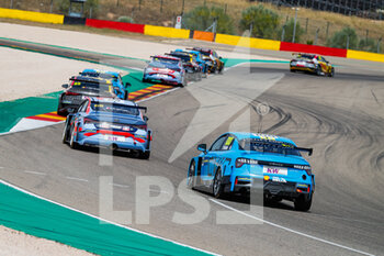 11/07/2021 - 100 Muller Yvan (fra), Cyan Racing Lynk & Co, Lync & Co 03 TCR, 69 Vernay Jean-Karl (fra), Engstler Hyundai N Liqui Moly Racing Team, Hyundai Elantra N TCR, action during the 2021 FIA WTCR Race of Spain, 3rd round of the 2021 FIA World Touring Car Cup, on the Ciudad del Motor de Aragon, from July 10 to 11, 2021 in Alcaniz, Spain - Photo Florent Gooden / DPPI - 2021 FIA WTCR RACE OF SPAIN, 3RD ROUND OF THE 2021 FIA WORLD TOURING CAR CUP - TURISMO E GRAN TURISMO - MOTORI