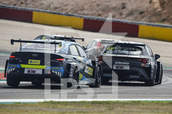 11/07/2021 - 19 Backman Andreas (swe), Target Competition, Hyundai Elantra N TCR, action 55 Boldizs Bence (hun), Zengo Motorsport Drivers' Academy, Cupa Leon Competicion TCR, action during the 2021 FIA WTCR Race of Spain, 3rd round of the 2021 FIA World Touring Car Cup, on the Ciudad del Motor de Aragon, from July 10 to 11, 2021 in Alcaniz, Spain - Photo Xavi Bonilla / DPPI - 2021 FIA WTCR RACE OF SPAIN, 3RD ROUND OF THE 2021 FIA WORLD TOURING CAR CUP - TURISMO E GRAN TURISMO - MOTORI