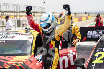 11/07/2021 - Vervisch Frederic (bel), Comtoyou Team Audi Sport, Audi RS 3 LMS TCR (2021), portrait celebrating his victory during the 2021 FIA WTCR Race of Spain, 3rd round of the 2021 FIA World Touring Car Cup, on the Ciudad del Motor de Aragon, from July 10 to 11, 2021 in Alcaniz, Spain - Photo Xavi Bonilla / DPPI - 2021 FIA WTCR RACE OF SPAIN, 3RD ROUND OF THE 2021 FIA WORLD TOURING CAR CUP - TURISMO E GRAN TURISMO - MOTORI