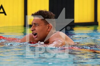 2021-03-19 - Yohann Ndoye Brouard of Dauphins d'Annecy, series 100 m backstroke Men during the FFN Golden Tour Camille Muffat 2021, Swimming Olympic and European selections on March 19, 2021 at Cercle des Nageurs de Marseille in Marseille, France - Photo Laurent Lairys / DPPI - FFN GOLDEN TOUR CAMILLE MUFFAT 2021, SWIMMING OLYMPIC AND EUROPEAN SELECTIONS - SWIMMING - SWIMMING