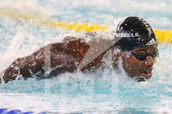 2021-03-19 - Mehdy Metella of CN Marseille Final A 100 m butterfly Men during the FFN Golden Tour Camille Muffat 2021, Swimming Olympic and European selections on March 19, 2021 at Cercle des Nageurs de Marseille in Marseille, France - Photo Laurent Lairys / DPPI - FFN GOLDEN TOUR CAMILLE MUFFAT 2021, SWIMMING OLYMPIC AND EUROPEAN SELECTIONS - SWIMMING - SWIMMING