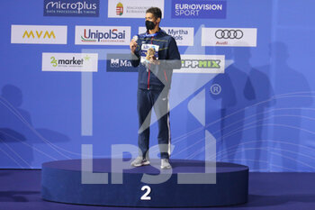 2021-05-20 - Hugo Gonzales de Oliveira of Spain, 100 m Backstroke Podium 2nd place during the 2021 LEN European Championships, Swimming event on May 20, 2021 at Duna Arena in Budapest, Hungary - Photo Laurent Lairys / DPPI - 2021 LEN EUROPEAN CHAMPIONSHIPS - SWIMMING - SWIMMING