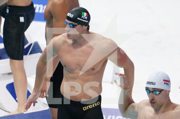 2021-05-21 - Nicolo Martinenghi of Italy, Semi-Final 50 m Breaststroke during the 2021 LEN European Championships, Swimming event on May 21, 2021 at Duna Arena in Budapest, Hungary - Photo Laurent Lairys / DPPI - 2021 LEN EUROPEAN CHAMPIONSHIPS - SWIMMING - SWIMMING