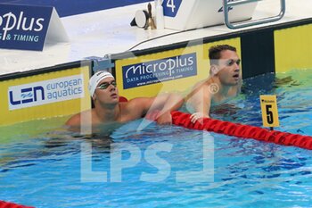 2021-05-22 - Noe Ponti of Switzerland and Kristof Milak of Hungary, Semi-Final 200 m Butterfly during the 2021 LEN European Championships, Swimming event on May 22, 2021 at Duna Arena in Budapest, Hungary - Photo Laurent Lairys / DPPI - 2021 LEN EUROPEAN CHAMPIONSHIPS - SWIMMING - SWIMMING