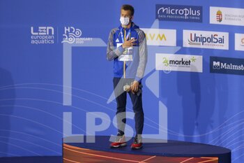 2021-05-22 - Mykhaylo Romanchuk of Ukraine 1st place, Podium 800 m Freestyle during the 2021 LEN European Championships, Swimming event on May 22, 2021 at Duna Arena in Budapest, Hungary - Photo Laurent Lairys / DPPI - 2021 LEN EUROPEAN CHAMPIONSHIPS - SWIMMING - SWIMMING