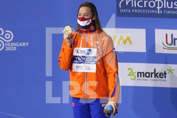 2021-05-22 - Femke Heemskerk of Netherlands 1st place, Podium 100 m Freestyle during the 2021 LEN European Championships, Swimming event on May 22, 2021 at Duna Arena in Budapest, Hungary - Photo Laurent Lairys / DPPI - 2021 LEN EUROPEAN CHAMPIONSHIPS - SWIMMING - SWIMMING