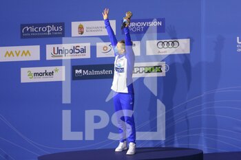 2021-05-23 - Melanie Henique of France 2nd place, Podium 50 m Butterfly during the 2021 LEN European Championships, Swimming event on May 23, 2021 at Duna Arena in Budapest, Hungary - Photo Laurent Lairys / DPPI - 2021 LEN EUROPEAN CHAMPIONSHIPS - SWIMMING - SWIMMING