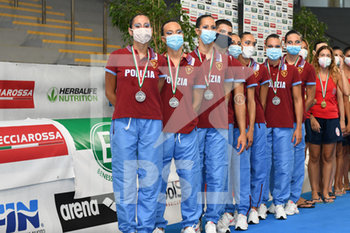 2020-08-08 - la squadra delle Fiamme Oro, seconda classificata - CAMPIONATO ITALIANO SINCRONIZZATO - DAY2 - SYNCRO - SWIMMING