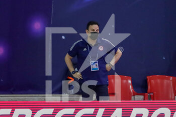 2021-04-19 - head coach Theodoros Vlachos (Olympiacos Piraeus) - JUG ADRIATIC VS OLYMPIACOS PIRAEUS - LEN CUP - CHAMPIONS LEAGUE - WATERPOLO
