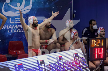 2021-04-21 - Olympiacos Piraeus disappointment - OLYMPIACOS PIRAEUS VS CN MARSEILLE - LEN CUP - CHAMPIONS LEAGUE - WATERPOLO