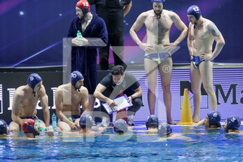 2021-04-21 - time out CN Marseille - OLYMPIACOS PIRAEUS VS CN MARSEILLE - LEN CUP - CHAMPIONS LEAGUE - WATERPOLO