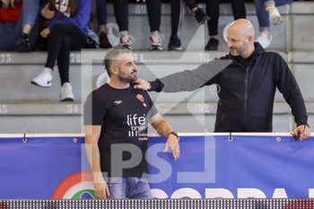 2019-12-06 - coach Marco Capanna (Lifebrain SIS Roma) e il Presidente Flavio Giustolisi - FINAL SIX - LIFEBRAIN SIS ROMA VS EKIPE ORIZZONTE - ITALIAN CUP WOMEN - WATERPOLO